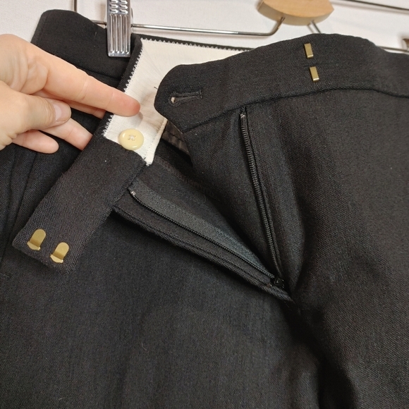 J. Crew Ryder Slim Trouser Pants Ankle Style C2759 Black Charcoal Gray 8P Strech - Picture 7 of 10